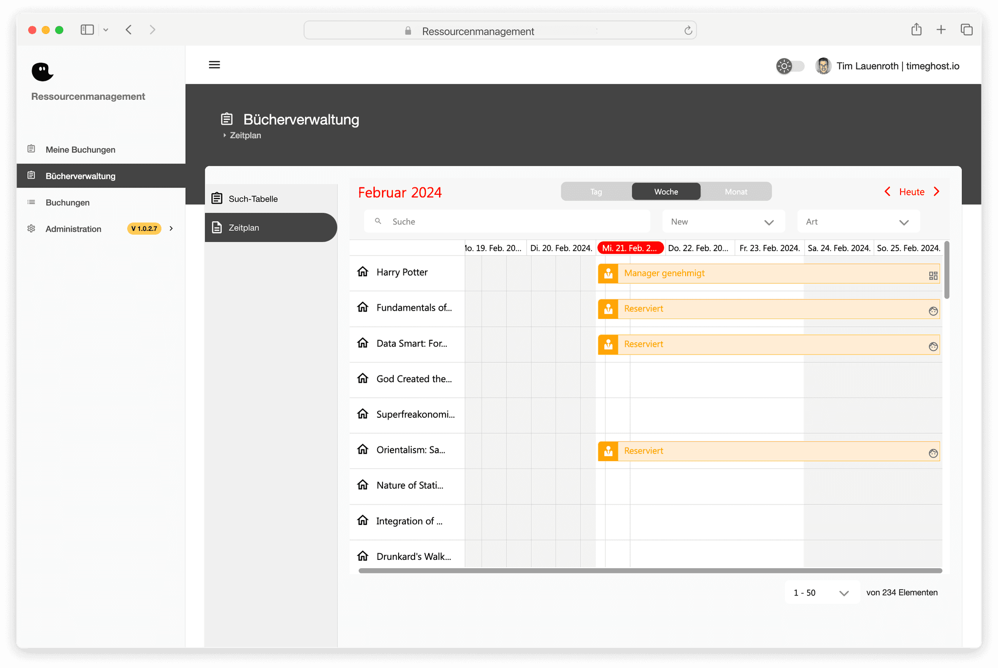 Ressourcenmanagement — Bücherverwaltung mit Buchungskalender in SharePoint